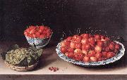 MOILLON, Louise Still-Life with Cherries, Strawberries and Gooseberries ag china oil painting artist